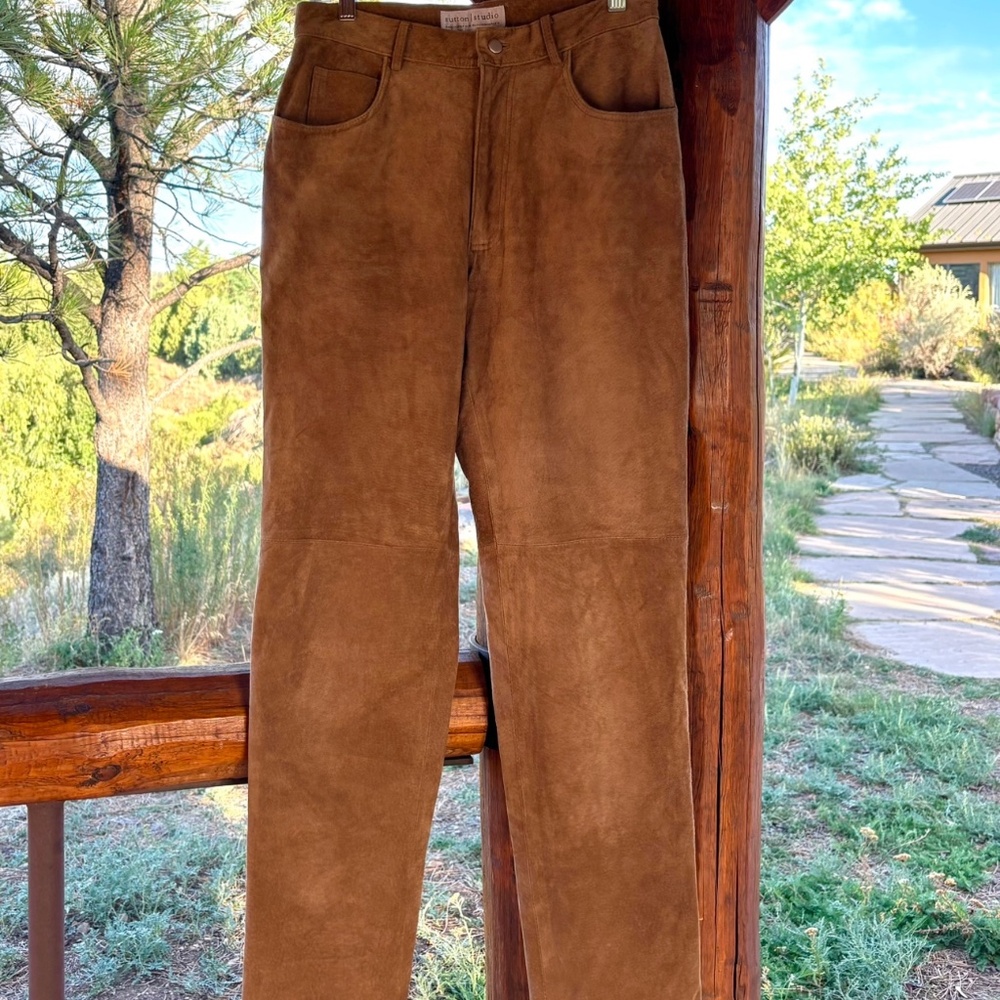 Suede Pants, size 6, Sutton Studio for Bloomingdale’s
